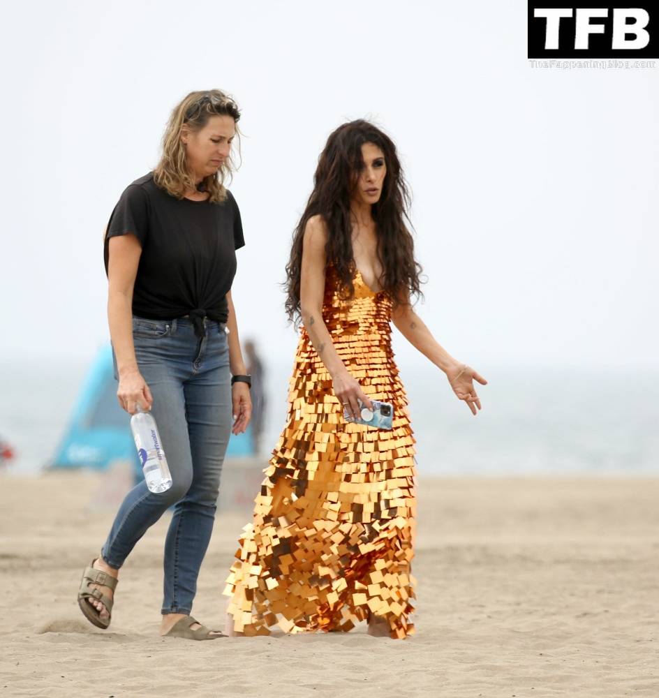Sarah Shahi is Spotted During a Beach Shoot in LA - #19