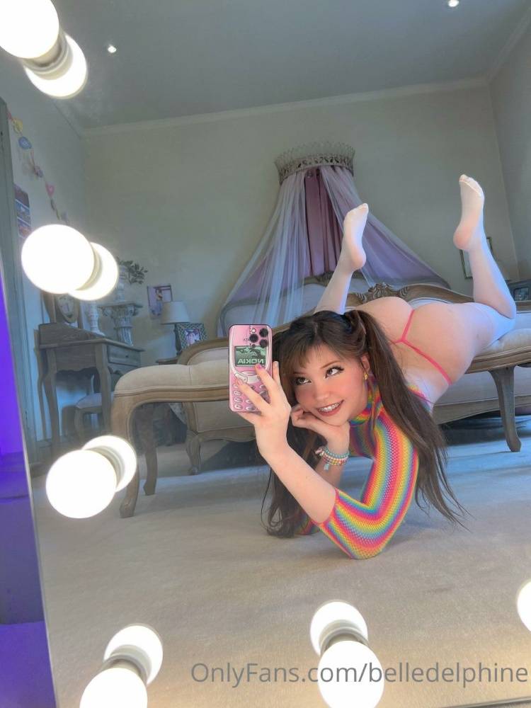 Belle Delphine Rainbow Bunny Onlyfans Set Leaked - #2