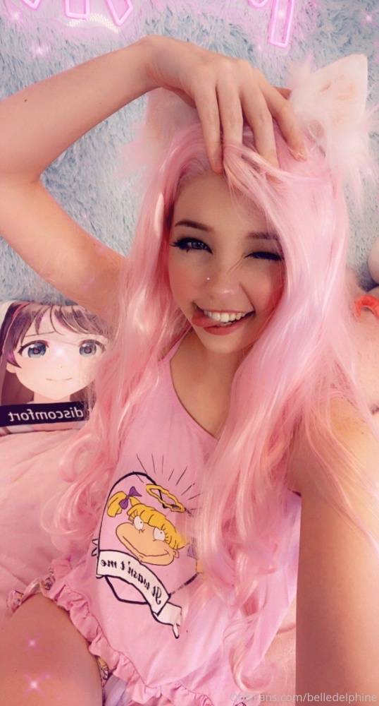 Belle Delphine Nude Pink Pajama Onlyfans Set Leaked - #20