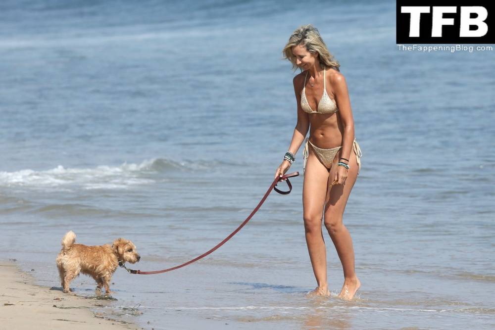 Lady Victoria Hervey Takes Her Norfolk Terrier D 19Artagnan For Beach Stroll in Malibu - #4