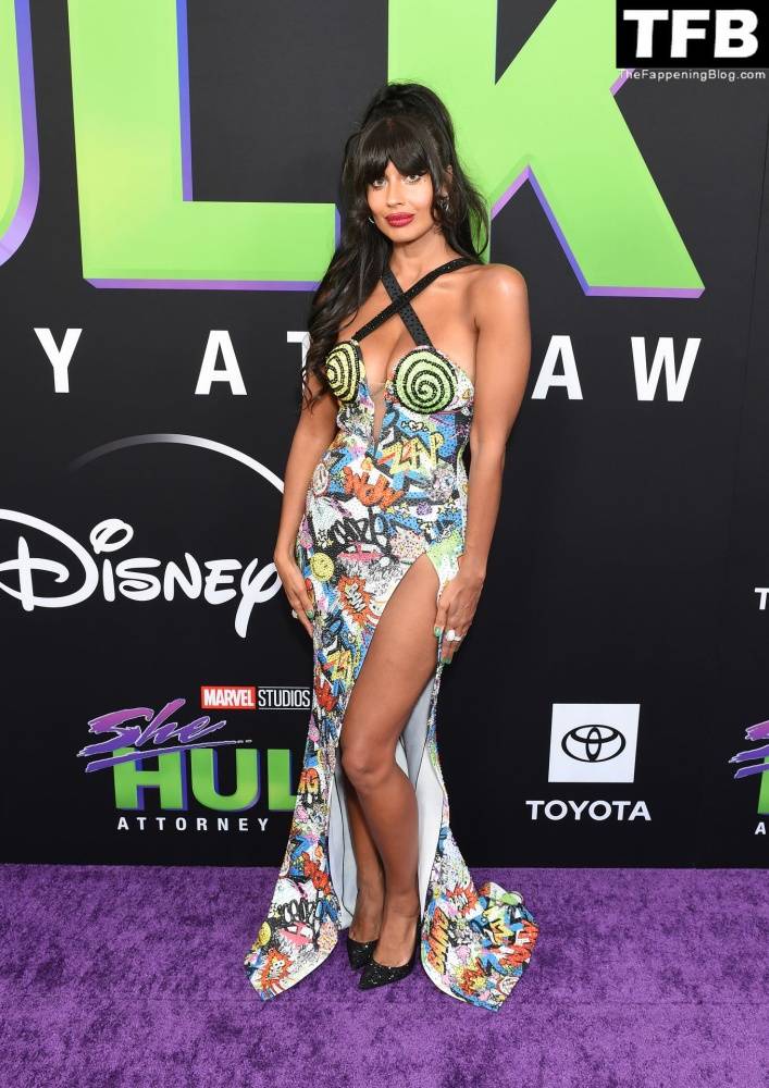 Jameela Jamil Flaunts Her Big Tits at the Premiere of Disney+ 19s 1CShe Hulk: Attorney at Law 1D in LA - #50