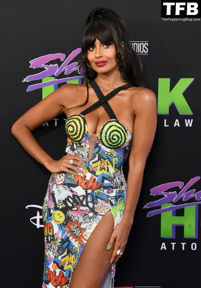 Jameela Jamil Flaunts Her Big Tits at the Premiere of Disney+ 19s 1CShe Hulk: Attorney at Law 1D in LA - #15