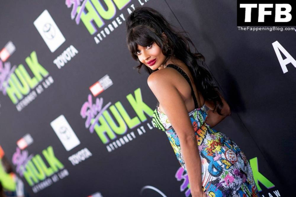 Jameela Jamil Flaunts Her Big Tits at the Premiere of Disney+ 19s 1CShe Hulk: Attorney at Law 1D in LA - #11