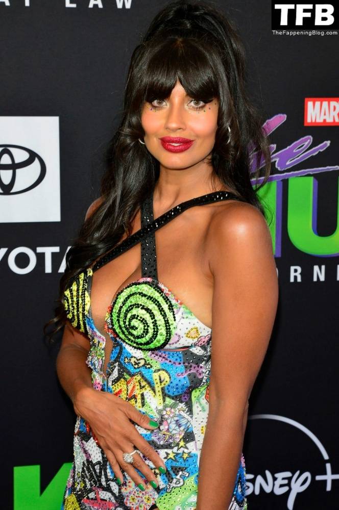 Jameela Jamil Flaunts Her Big Tits at the Premiere of Disney+ 19s 1CShe Hulk: Attorney at Law 1D in LA - #42