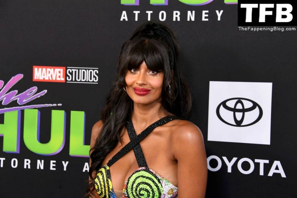 Jameela Jamil Flaunts Her Big Tits at the Premiere of Disney+ 19s 1CShe Hulk: Attorney at Law 1D in LA - #37