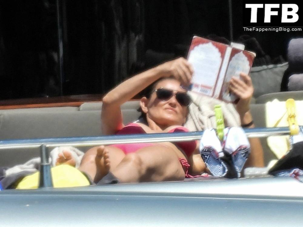 Demi Moore Looks Sensational at 59 in a Red Bikini on Vacation in Greece - #4