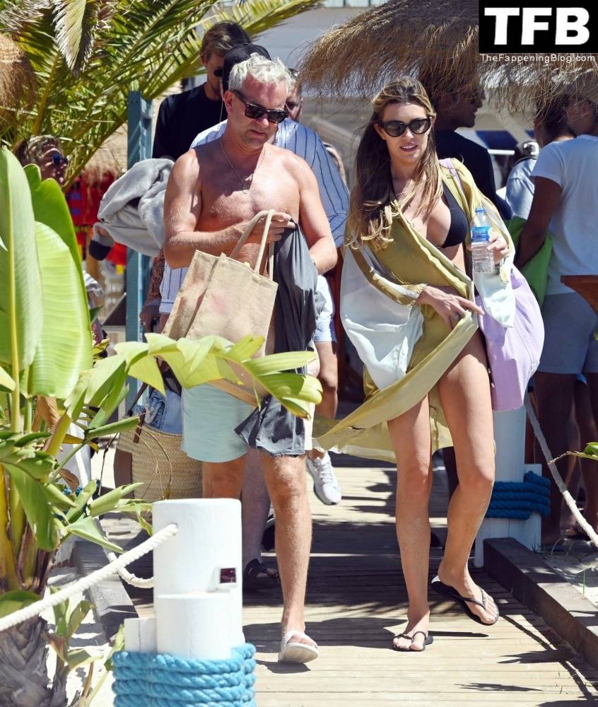 Abbey Clancy Shows Off Her Enviable Beach Body in a Black Bikini on Holiday in Portugal - #6