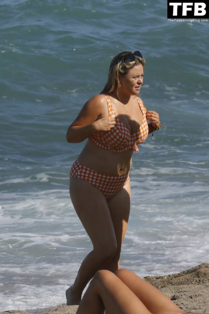 Emily Atack is Seen Having Fun by the Sea and Doing a Shoot on Holiday in Spain - #1