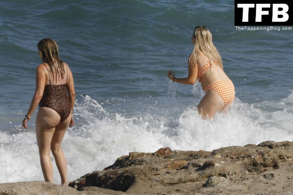 Emily Atack is Seen Having Fun by the Sea and Doing a Shoot on Holiday in Spain - #18