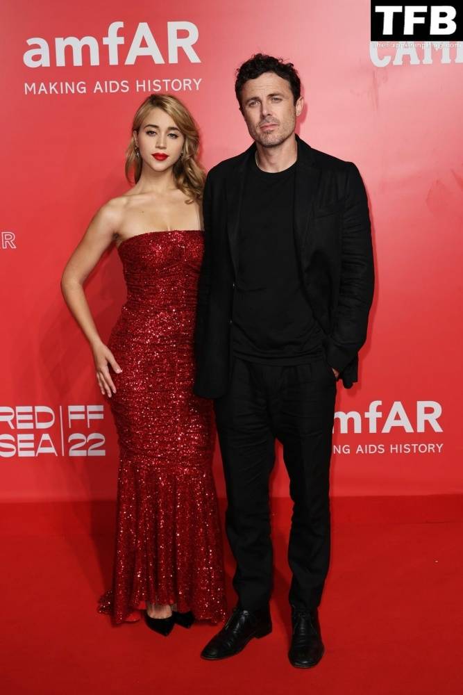 Caylee Cowan Looks Beautiful in a Red Dress at the amfAR Venice Gala - #13