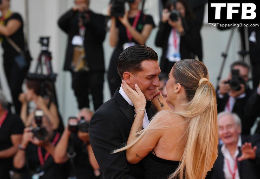Alessandro Basciano Proposes to Sophie Codegoni During 1CThe Son 1D Red Carpet at the 79th Venice International Film Festival - #21