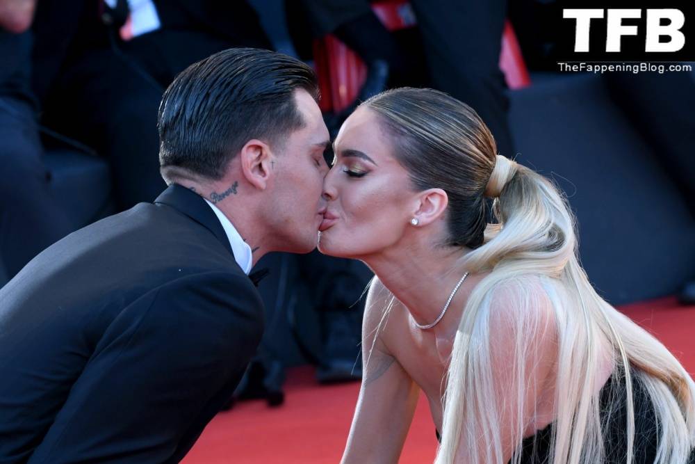 Alessandro Basciano Proposes to Sophie Codegoni During 1CThe Son 1D Red Carpet at the 79th Venice International Film Festival - #23