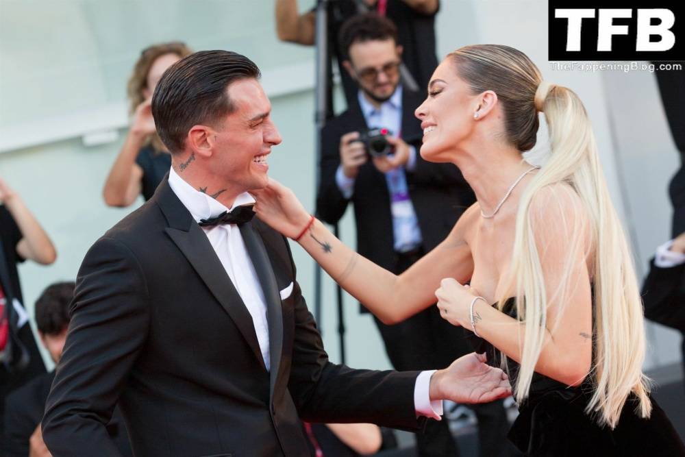 Alessandro Basciano Proposes to Sophie Codegoni During 1CThe Son 1D Red Carpet at the 79th Venice International Film Festival - #3