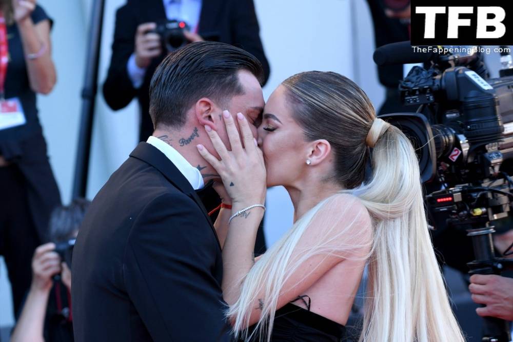 Alessandro Basciano Proposes to Sophie Codegoni During 1CThe Son 1D Red Carpet at the 79th Venice International Film Festival - #99