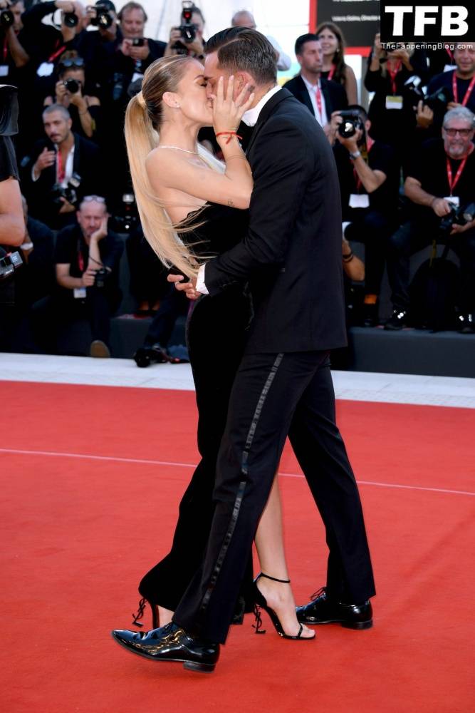 Alessandro Basciano Proposes to Sophie Codegoni During 1CThe Son 1D Red Carpet at the 79th Venice International Film Festival - #5