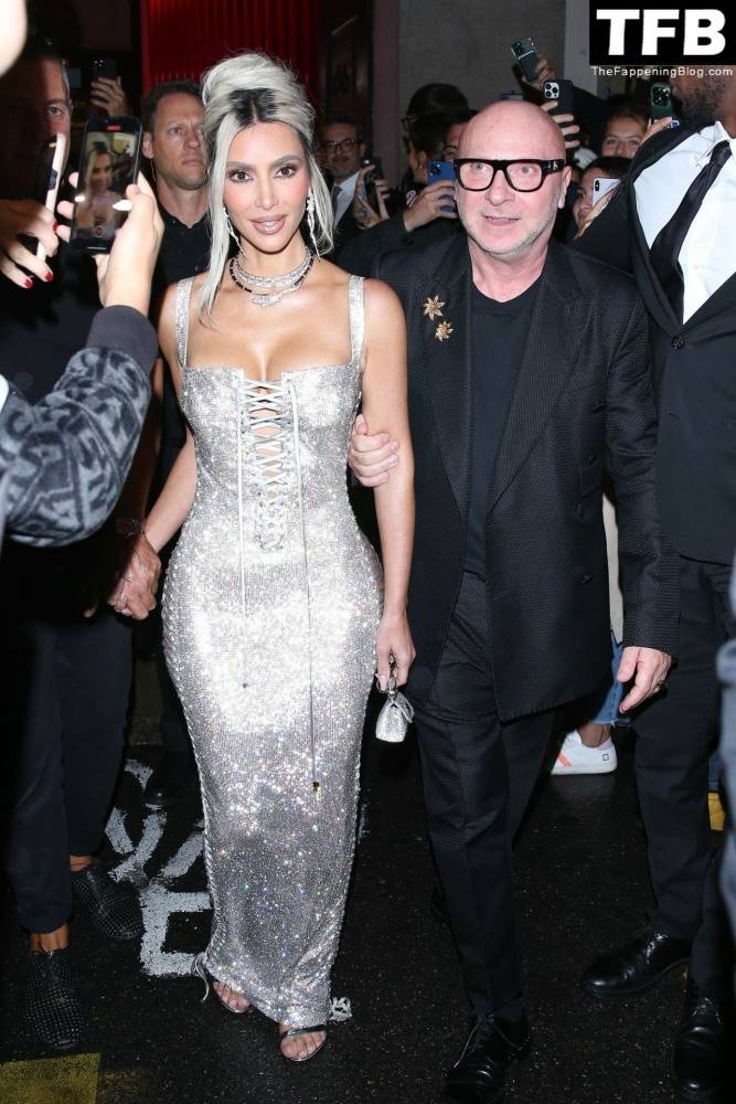 Kim Kardashian Dazzles in a Corset Dress at the Dolce Gabbana After Party - #16