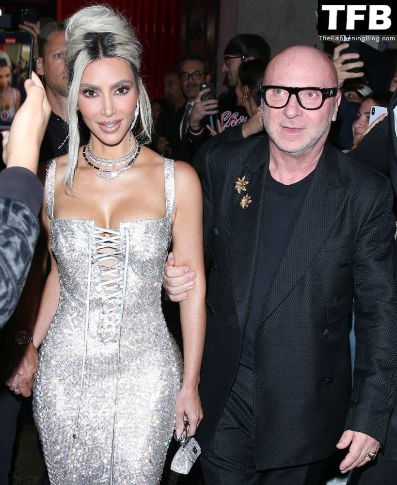 Kim Kardashian Dazzles in a Corset Dress at the Dolce Gabbana After Party - #13