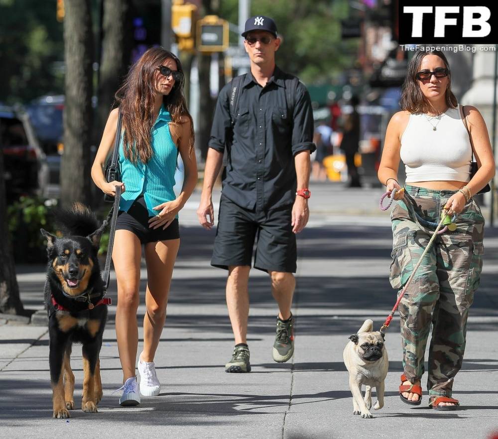 Leggy Emily Ratajkowski Takes Her Dog For a Stroll in New York City - #9