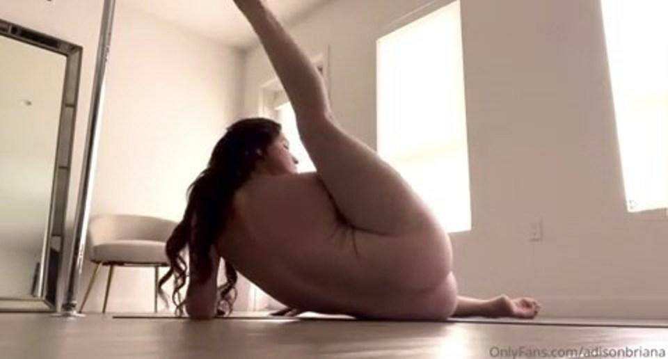 Adison Briana Nude Yoga Stretching Onlyfans Video Leaked - #13