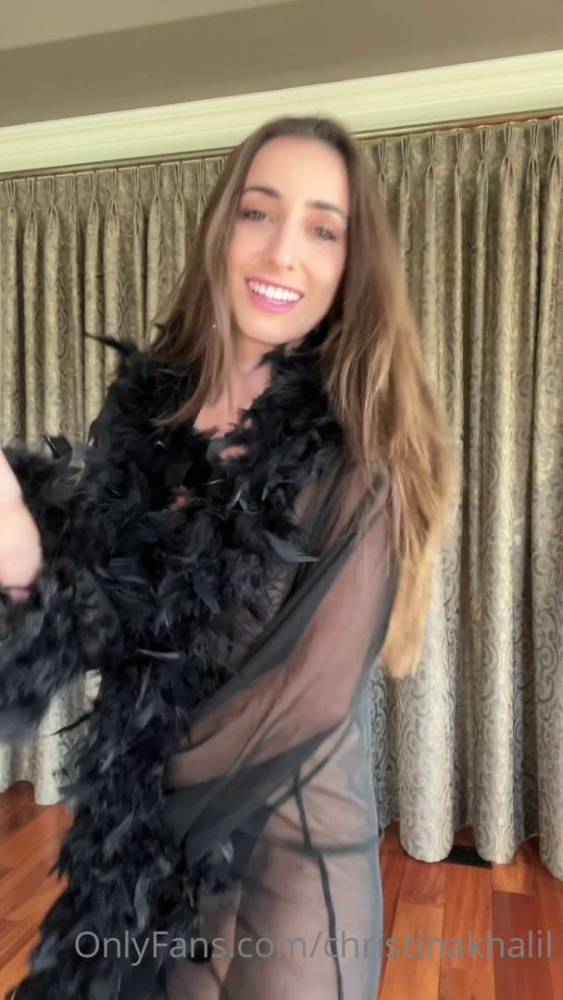Christina Khalil See-Through Robe Lingerie Onlyfans Video Leaked - #7