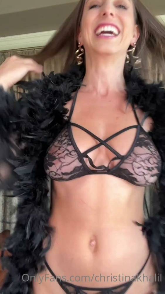 Christina Khalil See-Through Robe Lingerie Onlyfans Video Leaked - #6