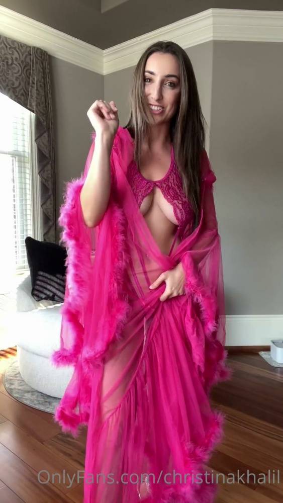 Christina Khalil Gifted Pink Lingerie Onlyfans Set Leaked - #12