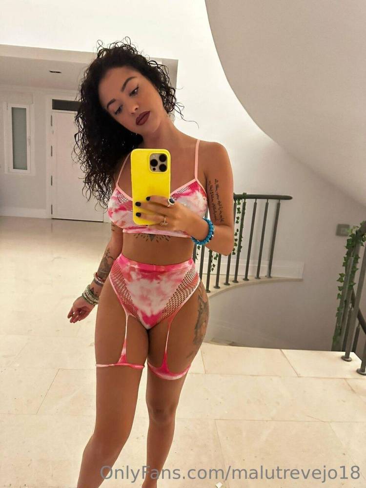 Malu Trevejo Lingerie Bodysuit Mirror Selfies Onlyfans Set Leaked - #11