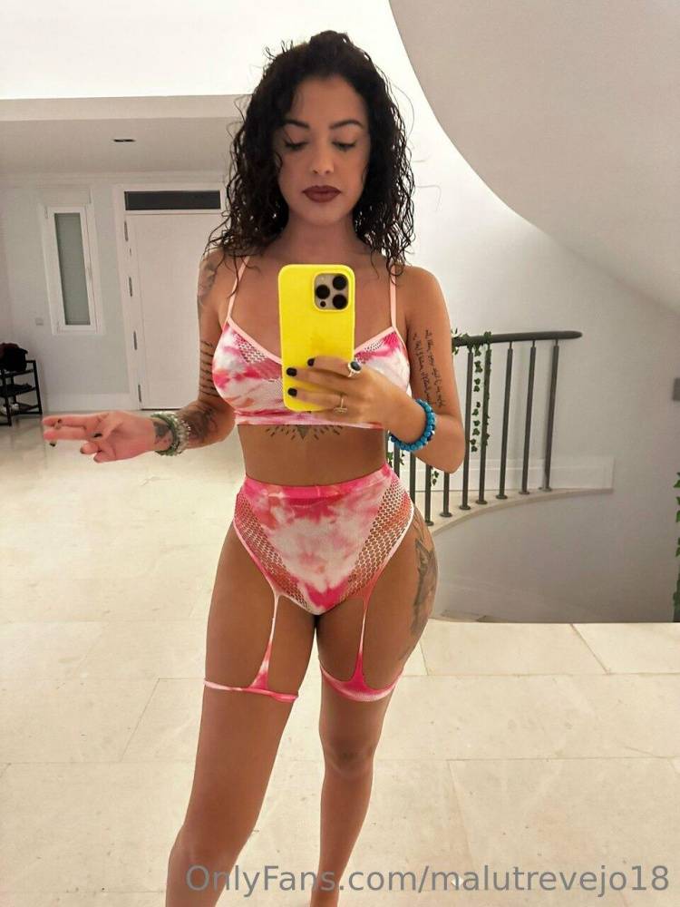Malu Trevejo Lingerie Bodysuit Mirror Selfies Onlyfans Set Leaked - #6