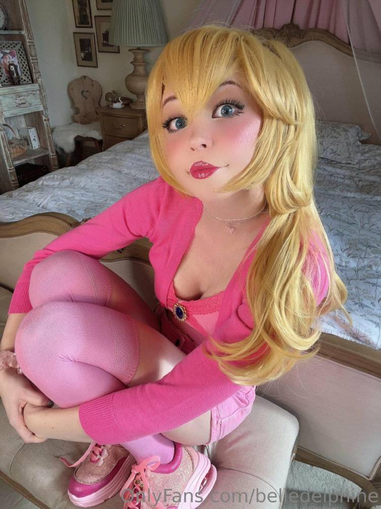 Belle Delphine Nude Princess Peach Cosplay Onlyfans Set Leaked - #31