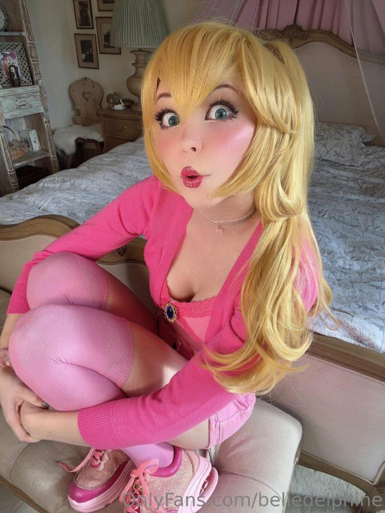 Belle Delphine Nude Princess Peach Cosplay Onlyfans Set Leaked - #23