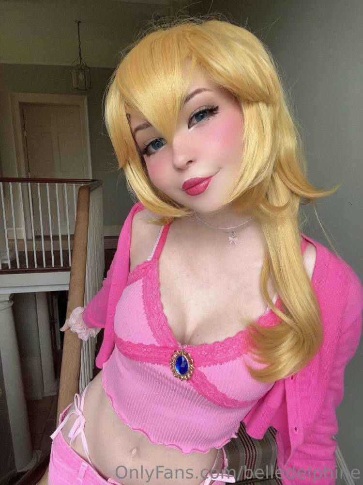 Belle Delphine Nude Princess Peach Cosplay Onlyfans Set Leaked - #28