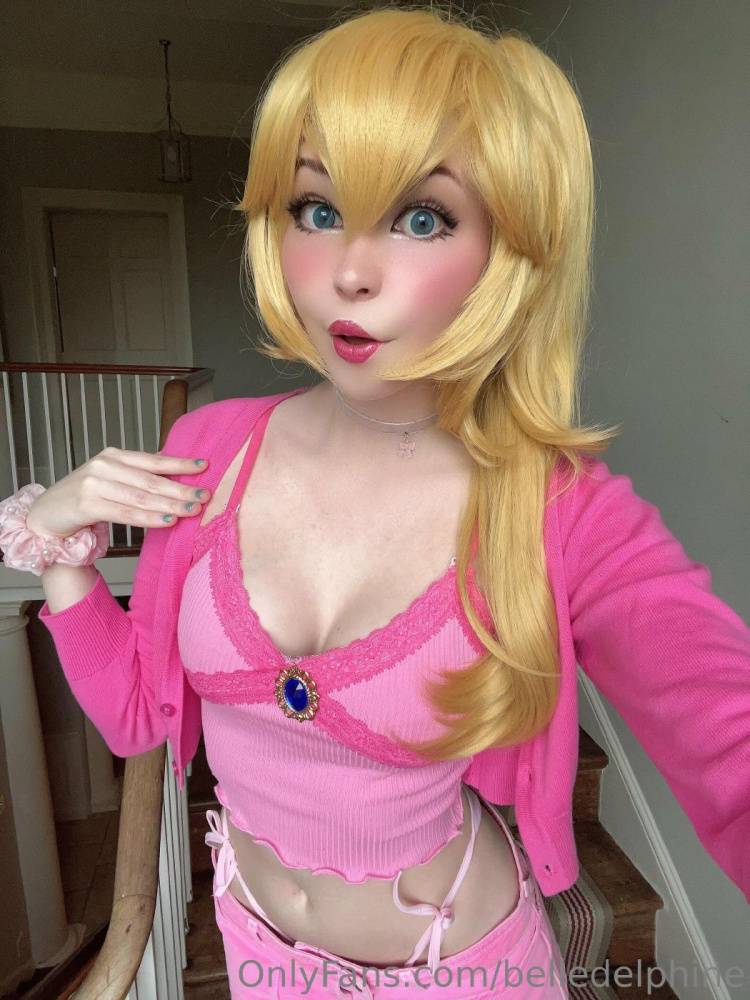 Belle Delphine Nude Princess Peach Cosplay Onlyfans Set Leaked - #21