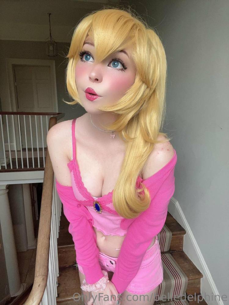 Belle Delphine Nude Princess Peach Cosplay Onlyfans Set Leaked - #15