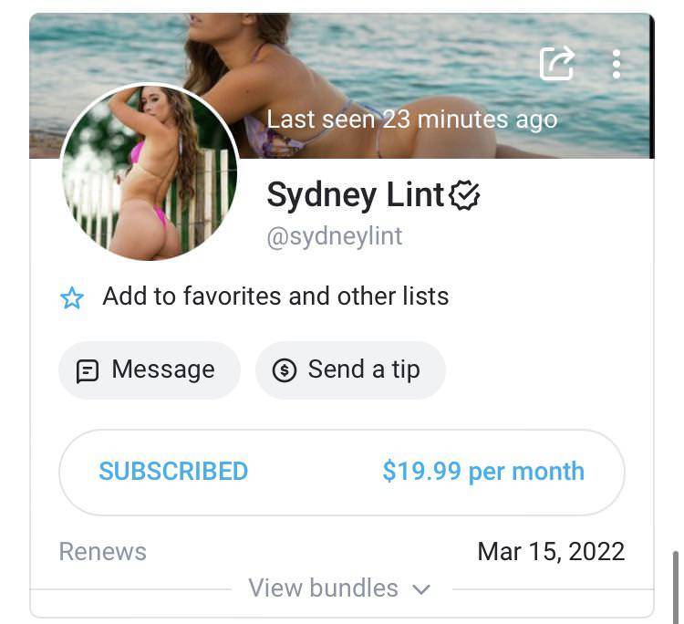 Sydney Lint Nude Onlyfans Leak! NEW - #1