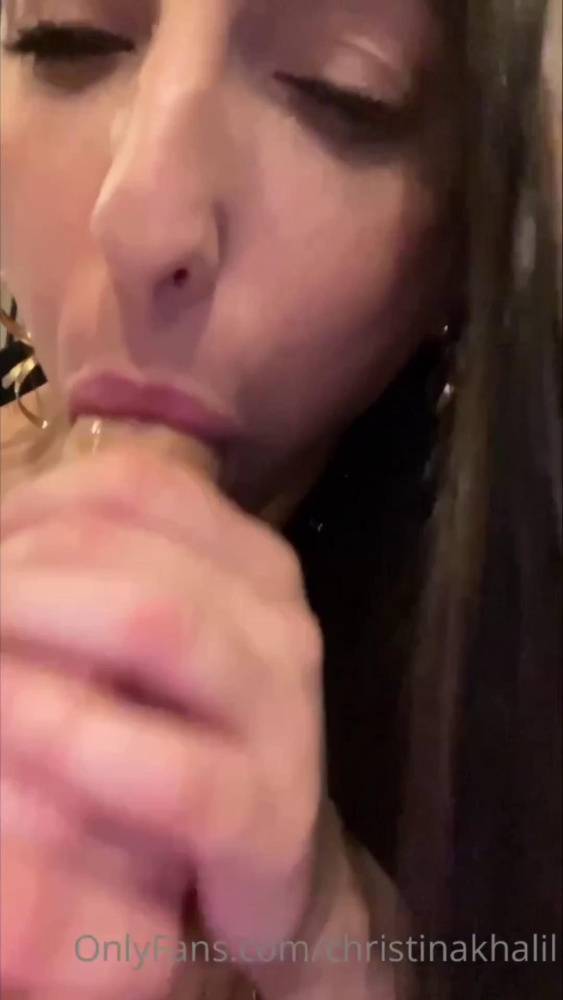 Christina Khalil Nipple Slip Dildo Deepthroat Onlyfans Video Leaked - #7