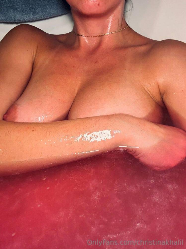 Christina Khalil Nude Bath Nipple Tease Onlyfans Set Leaked - #14