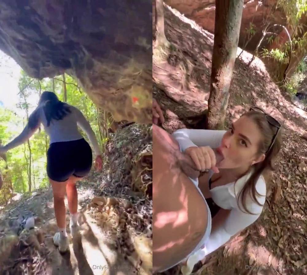 Tameeka Kerr Hiking Blowjob POV OnlyFans Video Leaked - #1