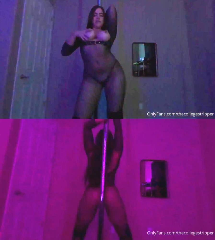 Mia Monroe Fishnet Bodysuit Striptease OnlyFans Video Leaked - #1