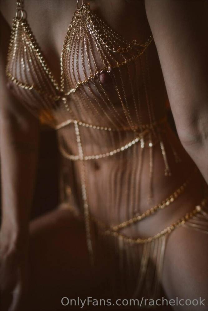 Rachel Cook Nude Chain Lingerie Posing Set Leaked - #8