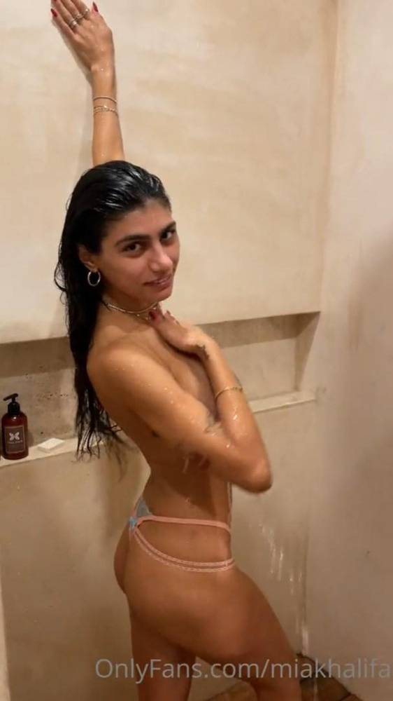 Mia Khalifa Nude Shower Pasties Tease OnlyFans Video Leaked - #2