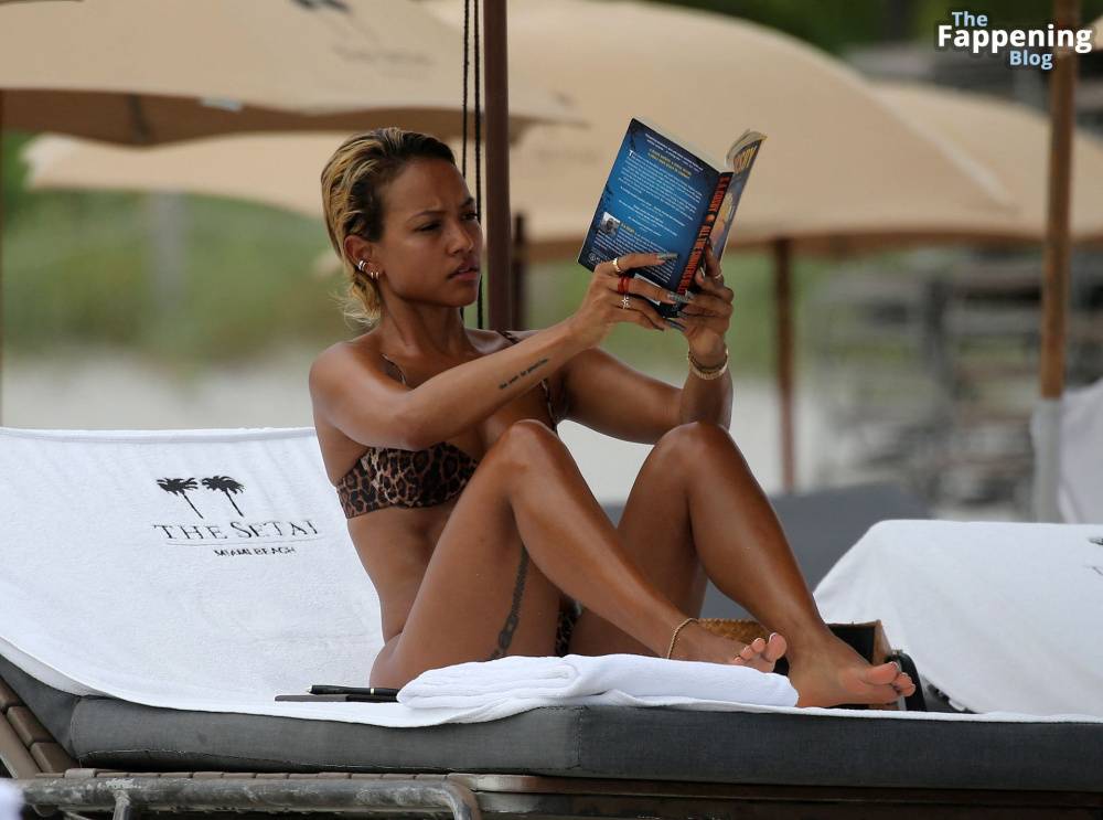 Karrueche Tran Shows Off Her Sexy Bikini Body on the Beach in Miami (87 Photos) - #21