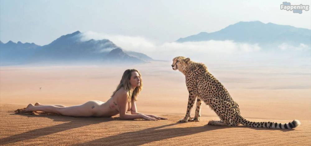 Cara Delevingne Poses Naked with a Wild Cheetah (8 Photos) - #1