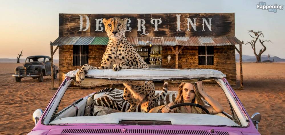 Cara Delevingne Poses Naked with a Wild Cheetah (8 Photos) - #3