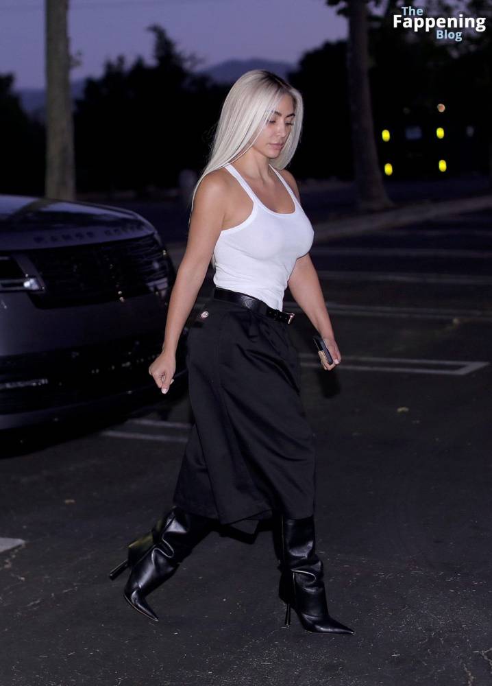 Kim Kardashian Wears Fashionable Pants and Chic Look as She Attends Late Meeting in LA (21 Photos) - #18