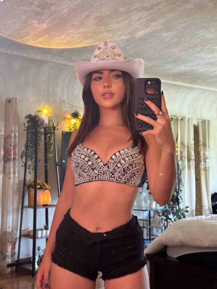 Andrea Botez Sexy Cowgirl Bikini Outfit Set Leaked - #2