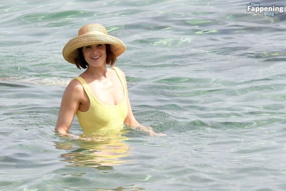 Gemma Arterton Shows Off Her Toned Physique in a Yellow Swimsuit (39 Photos) - #27