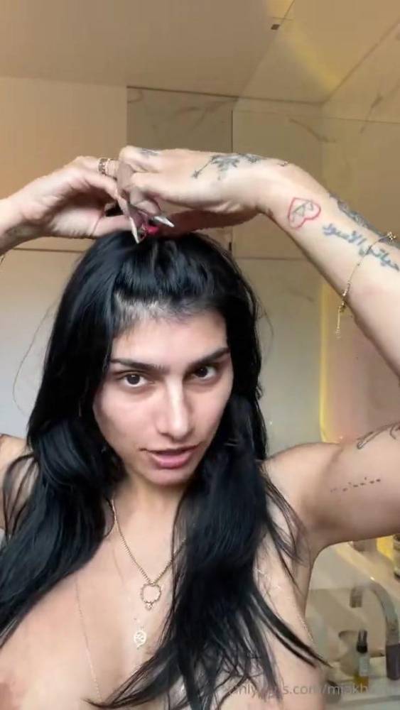 Mia Khalifa Nude Bathroom OnlyFans Livestream Leaked - #4