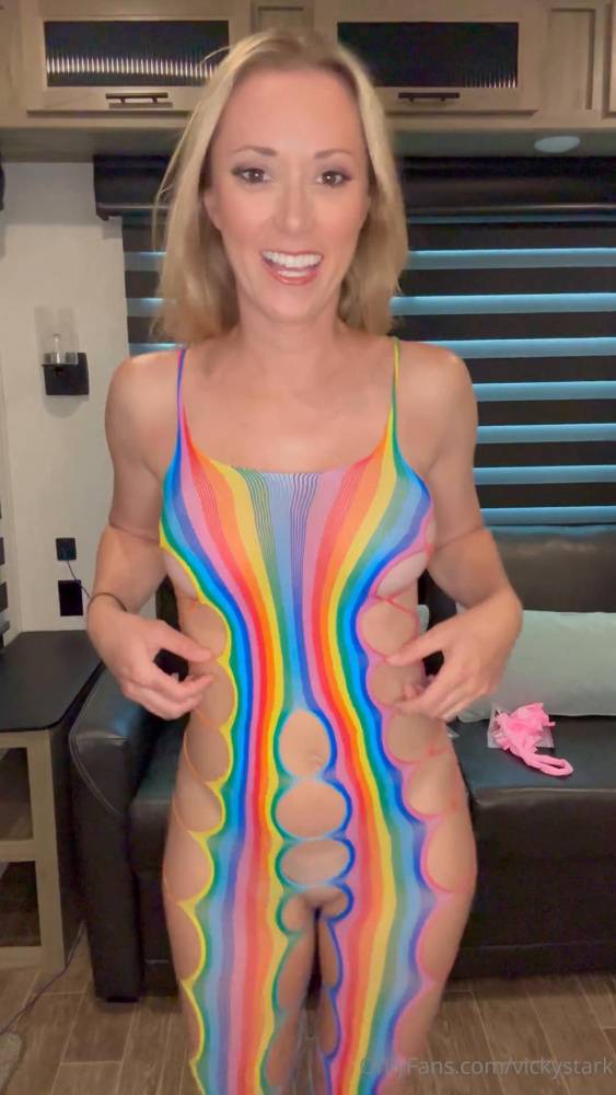 Vicky Stark Nude Crotchless Body Stockings Onlyfans Video Leaked - #21