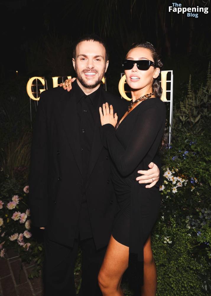 Miley Cyrus Looks Hot in a Black Dress at the Gucci Party (25 Photos) - #10