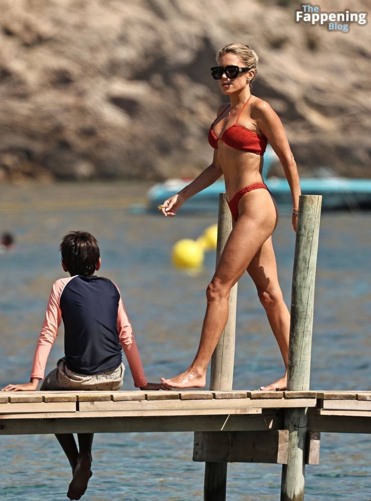 Sylvie Meis is Seen in a Red Bikini During Her Day at the Beach on Ibiza (16 Photos) - #13